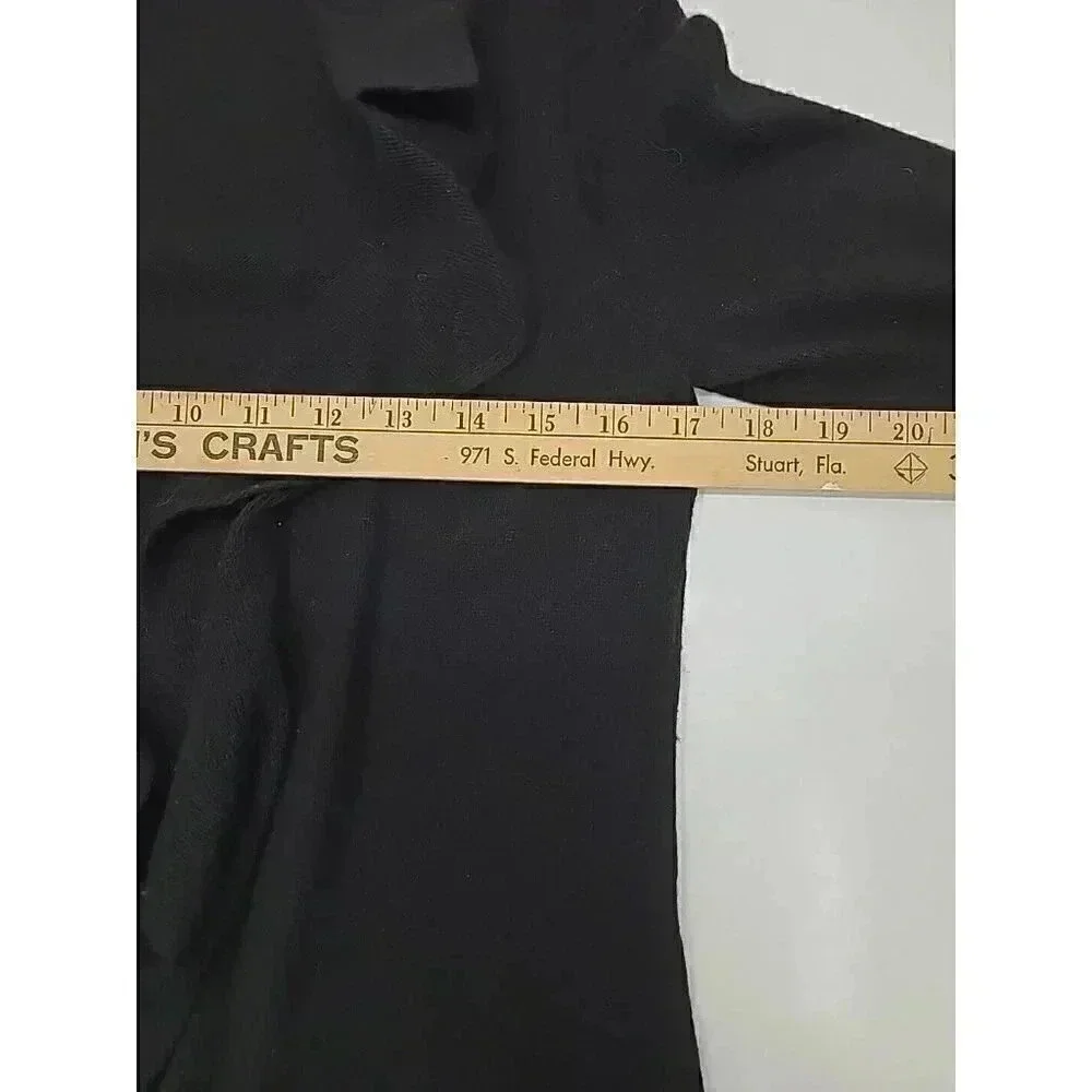 Banana Republic Black Open Front Cardigan Women's Size Small Wool Cashmere Blend